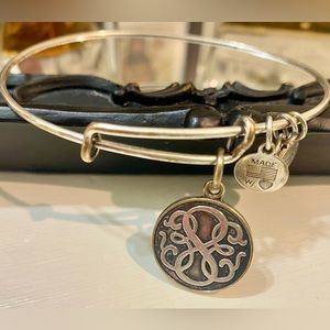 Alex and Ani sterling silver charm bangle
